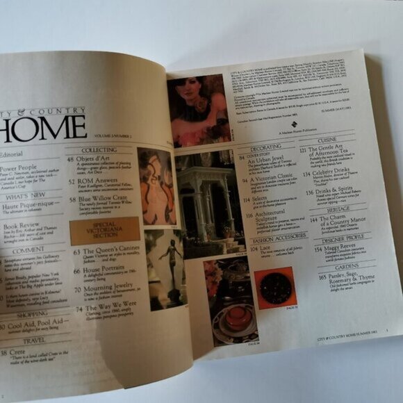 Summer 1983 City & Country Home Magazine Cdn Toronto Vintage Design Interior - Picture 2 of 7